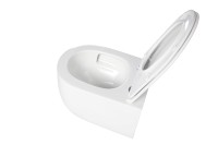 Унитаз подвесной Evo VT1-64ST Tornado, цвет белый, ультратонкое сиденье soft-close