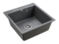 Мойка KANTE 50, IT-GRANIT, PM105152-DG, графит, 510х520, Paulmark