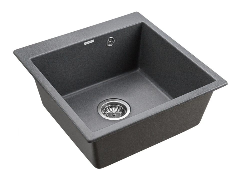 Мойка KANTE 50, IT-GRANIT, PM105152-DG, графит, 510х520, Paulmark