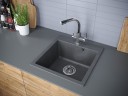 Мойка KANTE 50, IT-GRANIT, PM105152-DG, графит, 510х520, Paulmark