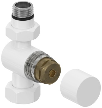Вентиль прямой под шестигранник (G 1/2" НР х G 3/4" НГ)