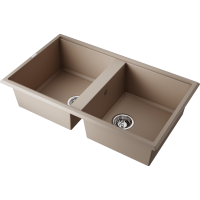 Кухонная мойка Omoikiri Tedori 86-2-SA Tetogranit/бежевый
