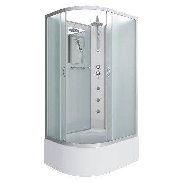 Душевая кабина Niagara Classic NG-2310-14RBKTG (120х80х210) высокий поддон(40см),стекло матовое,4 места