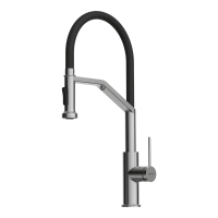 Смеситель для кухни Omoikiri Makkari 2 Plus-SB-BN-BL латунь/нержавеющая сталь/черный