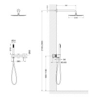 Душевая система встроенная Timo Saona SX-2349/00SM хром