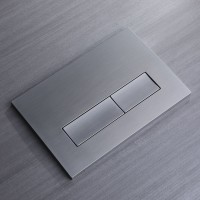 Кнопка смыва Veconi FLUSH V1, FLV1-GM, 240х162х9, пластик, оружейная сталь матовая