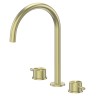 Смеситель ABBER Wasser Kreis 316 AF8108BG-M для раковины, брашированное светлое золото