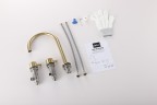 Смеситель ABBER Wasser Kreis 316 AF8108BG-M для раковины, брашированное светлое золото