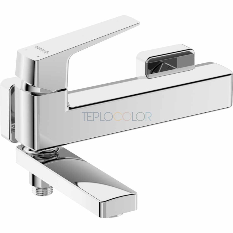 Смеситель для ванны, настенная - излив складной