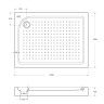 Акриловый поддон BelBagno TRAY-BB-AH-100/80-15-W-L