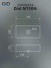 Раковина Gid N1104 51224 накладная белая 46x23x12