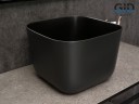 Раковина Gid N9301bg 53356 накладная черная графит 36x36x25.5