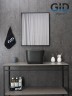 Раковина Gid N9301bg 53356 накладная черная графит 36x36x25.5