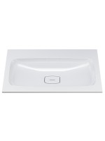 Раковина для ванной Uperwood Smile 80 см, белая глянцевая без отверстия под смеситель