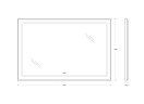 Зеркало BelBagno SPC-KRAFT-1200-800-LED-TCH-WARM