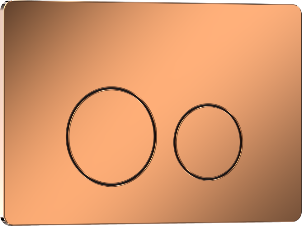 Комплект 3в1 IBERICA BLANCA инсталляция SILENCIO MINI, унитаз TOLEDO ALTO белый, кнопка смыва INOX-О розовое золото глянцевое (IB.001M.TLA.234.8171)