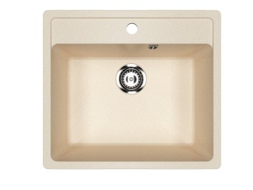 Кухонная мойка из искусственного камня Uperwood Симпл (Simple) UPD-300-328, бежевая