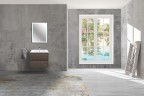 База под раковину Gio 600 подвесная, 2 выкатных ящика soft-close, R.Oak