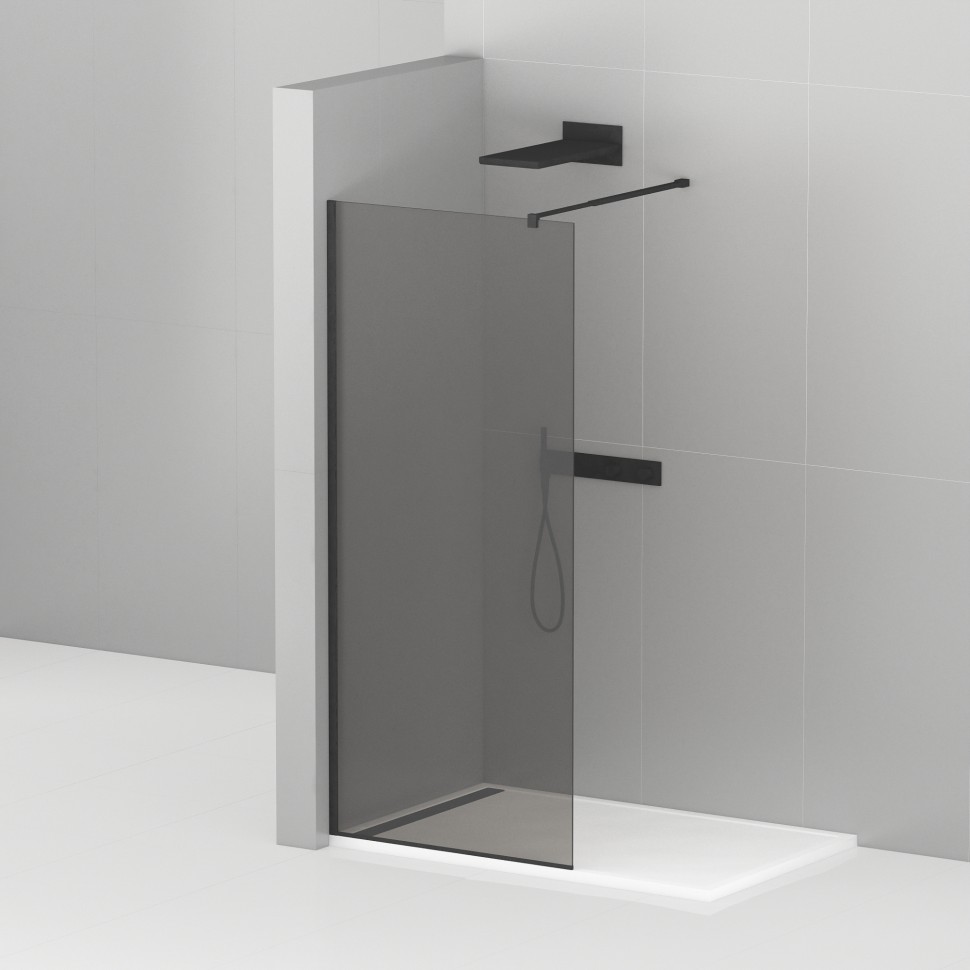 Душевая перегородка CEZARES LIBERTA-L-1-80-GR-NERO