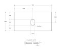 Столешница из керамогранита BelBagno KEP-90-CEM-W0 Cemento