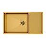 Мойка нерж. сталь GERBERG 78F UNI, PM217844-BG, брашированное золото, 780х440мм, Paulmark
