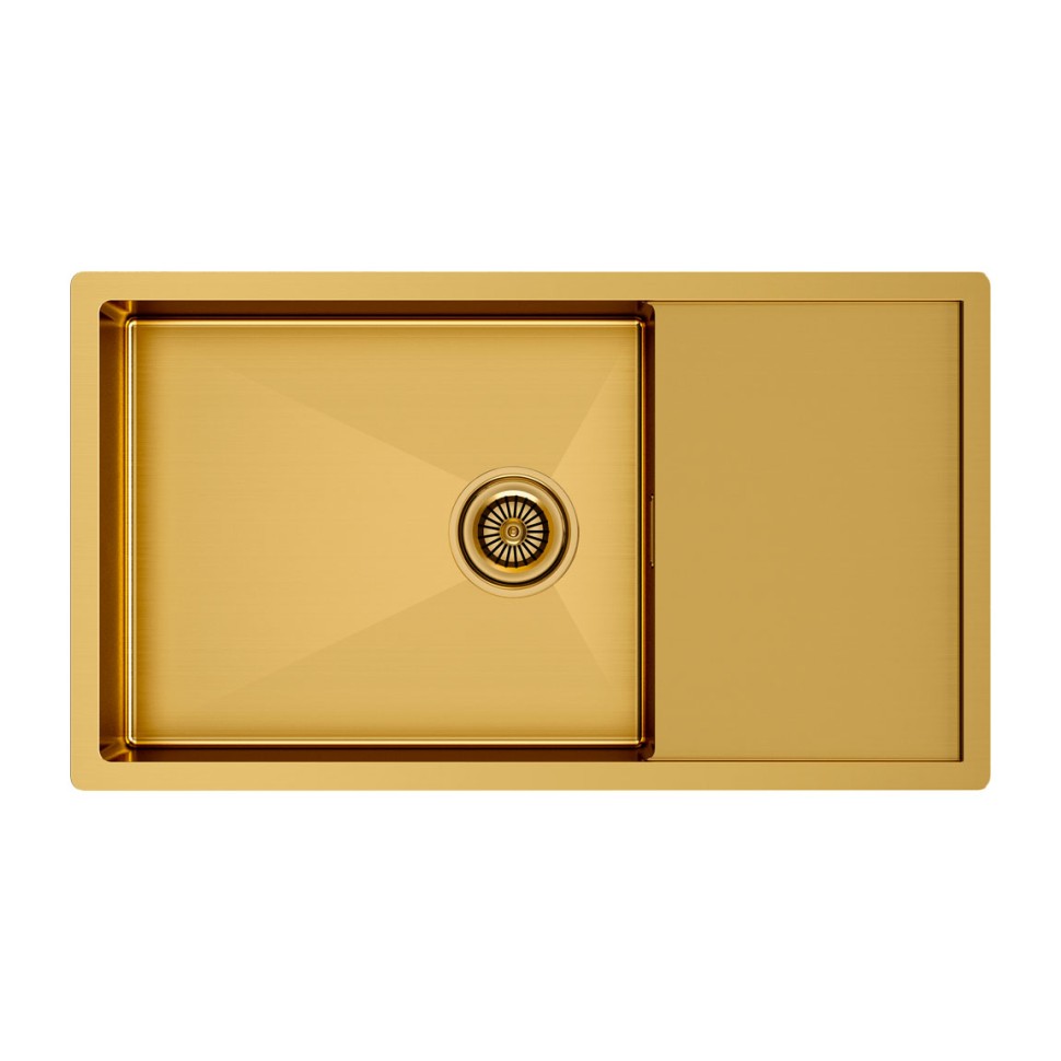 Мойка нерж. сталь GERBERG 78F UNI, PM217844-BG, брашированное золото, 780х440мм, Paulmark