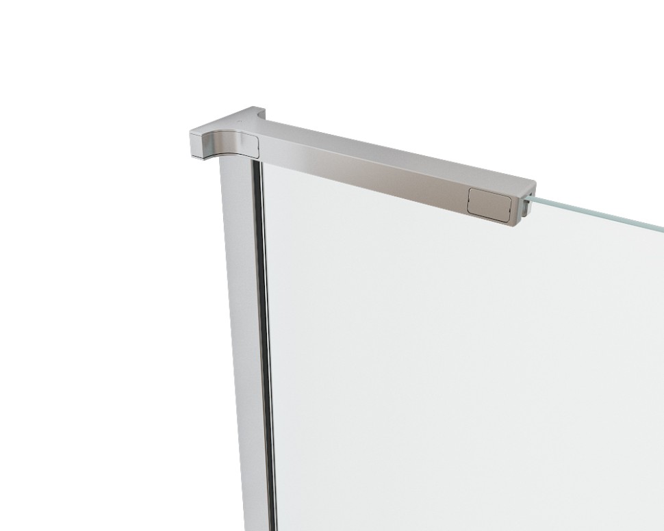 Душевая перегородка Walk-In VSW-7HA900CLB, 900*2000, черный матовый, стекло прозрачное