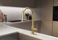 Смеситель для кухни City VKF-2C1BG, брашированное золото