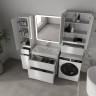 Тумба напольная STYLELINE "Атлантика 80", Люкс Плюс белый глянец с раковиной Атлантика 80  