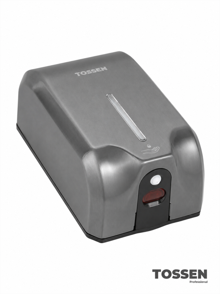 TOSSEN AL-6215 MS - сенсорный дозатор для мыла/дезинфицирующих средств (капля) (коллекция «Благородный графит»)  