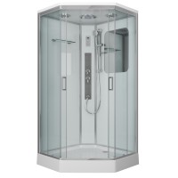 Душевая кабина Niagara Premium NG-6001-01GD (90х90х220) низкий поддон(16 см),стекло прозрачное,4 места
