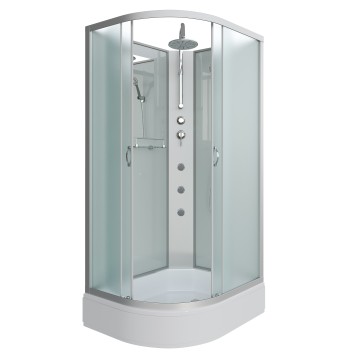 Душевая кабина Niagara Classic NG-33094-14RBKTG (100х90х210) средний поддон(26см),стекло матовое,4 места