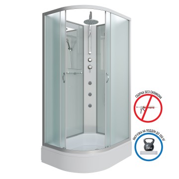 Душевая кабина Niagara Classic NG-33094-14RBKTG (100х90х210) средний поддон(26см),стекло матовое,4 места