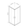 Душевой уголок Garda VSS-1G1012CLBN, 1200*1000, брашированный никель, стекло прозрачное