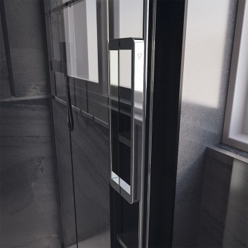 Душевой угол Veconi Premium Trento PTC-SP-40CH, 1200х900x2000, хром, стекло прозрачное
