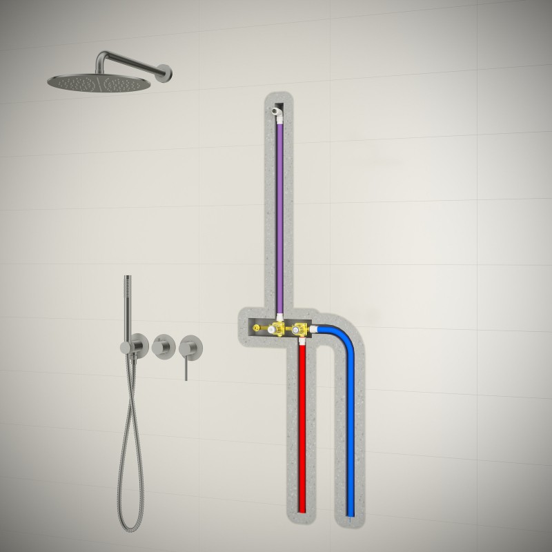 Душевая система встроенная Timo Saona SX-2349/03SM черный