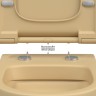 Унитаз подвесной BERGES EGO XL, матовый кашемир, микролифт, быстросъёмное