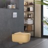 Унитаз подвесной BERGES EGO XL, матовый кашемир, микролифт, быстросъёмное