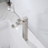 Смеситель ABBER Wasserfall AF8611SP для накладной раковины, сатин