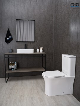 Раковина Gid N9550 51229 накладная белая 50x40x11