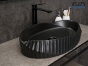 Раковина Gid Bm888 53358 накладная черная матовая 60x38.5x13.5