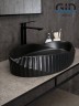 Раковина Gid Bm888 53358 накладная черная матовая 60x38.5x13.5