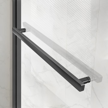 Душевая дверь Слим Софт (Slim Soft) VDS-1SS150CLGM, 1500, вороненая сталь, стекло прозрачное