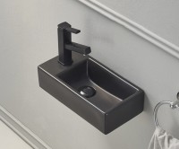 Раковина Gid Bm9270R 62201R подвесная черная матовая 40.5x20.5x10.5