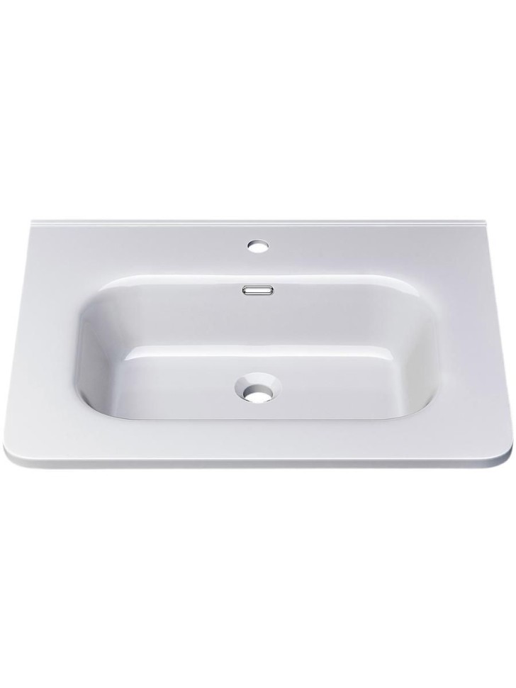 Раковина для ванной 60 см, Uperwood Monica, белая глянцевая