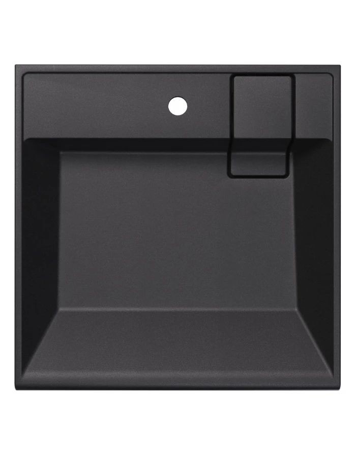 Раковина над стиральной машиной Uperwood Naomi Quartz, 60*60 см, уголь