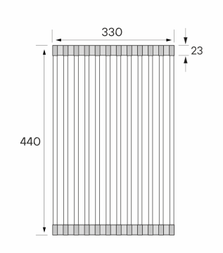 Ролл-мат EXTRA, R440-BC, брашированная медь, 330х440мм, Paulmark