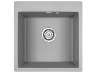 Мойка KANTE 50, IT-GRANIT, PM105152-GRM , серый металлик, 510х520, Paulmark