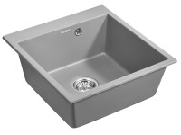 Мойка KANTE 50, IT-GRANIT, PM105152-GRM , серый металлик, 510х520, Paulmark
