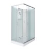 Душевая кабина Niagara Classic NG-43085-14QBK (100х80х200) низкий поддон(13см),стекло матовое,3 места